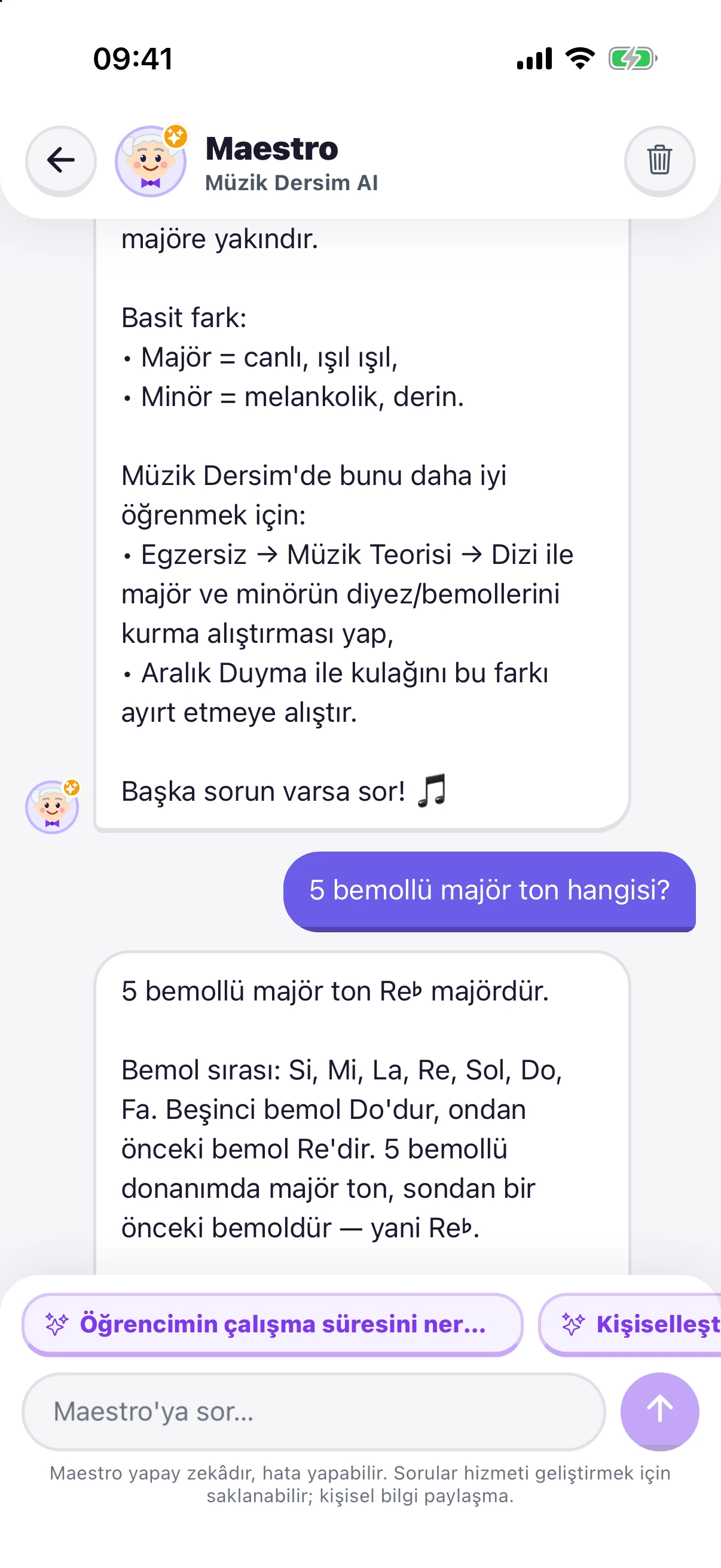 Maestro sohbeti: 5 bemollü majör ton sorusu ve cevabı